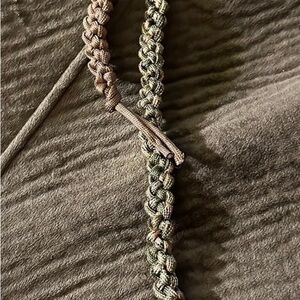 2 Paracord quick release keychains, Brown & Green/Brown